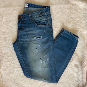 NWT One Teaspoon Awesome Baggies in Blue Cult